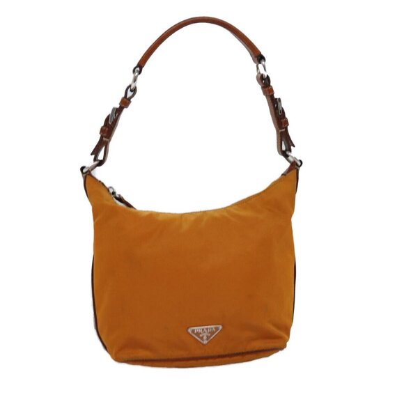 PRADA Shoulder Bag Nylon Orange Auth - Picture 1 of 16